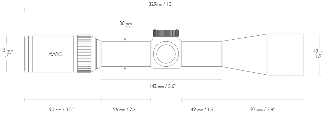 Hawke Vantage 3-9x42 Hawke Scope